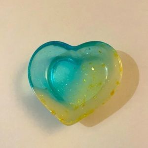 Heart shaped beach themed ring or key  holder💍🔑